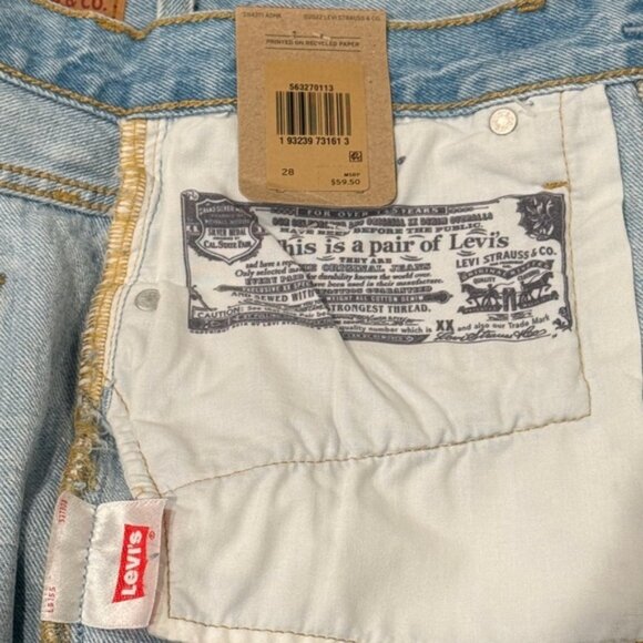 Levi's 501 Women’s Faded Denim High Rise Cut Off Shorts (Size: 28) NWT - Picture 13 of 13